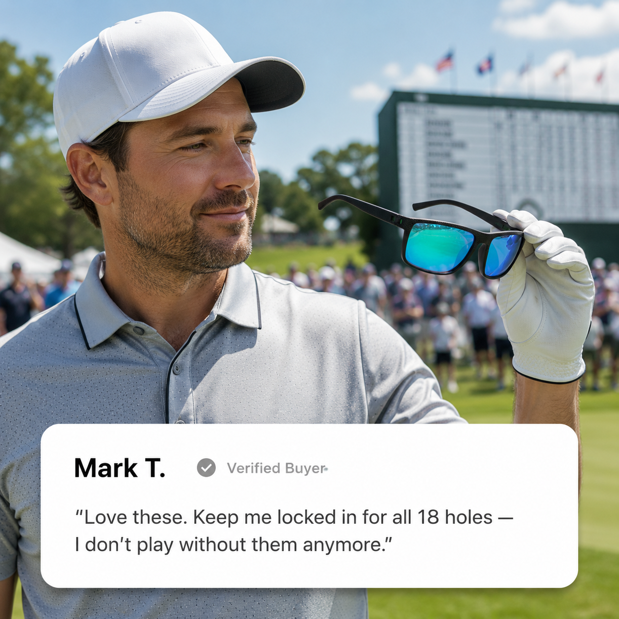 Fairsight Pro™: Zero-Glare Polarized Golf Sunglasses